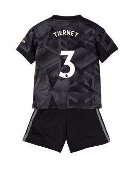 Arsenal Kieran Tierney #3 Auswärts Trikotsatz für Kinder 2022-23 Kurzarm (+ Kurze Hosen)